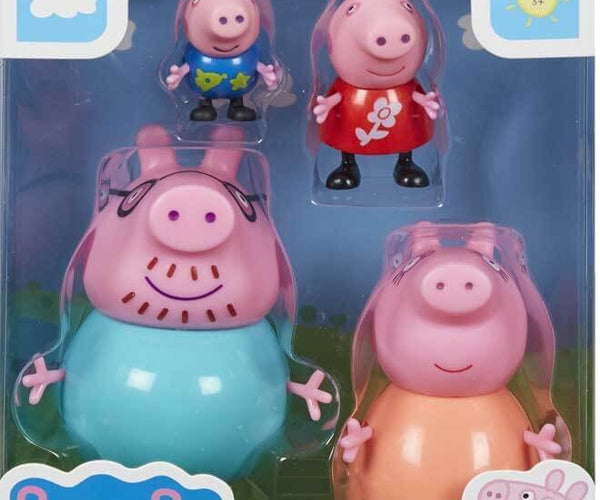 Pack de 4 figurines de la famille Peppa Pig Maroc